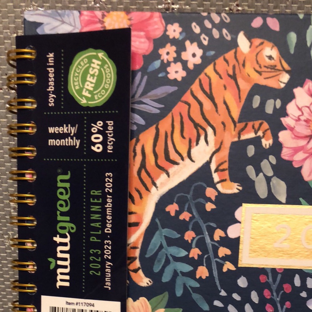 MINT GREEN Jan-Dec 2023 planner